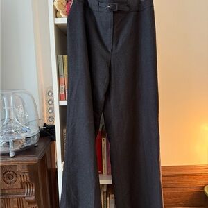 Vintage Chanel Boutique Charcoal Grey Wool Pants